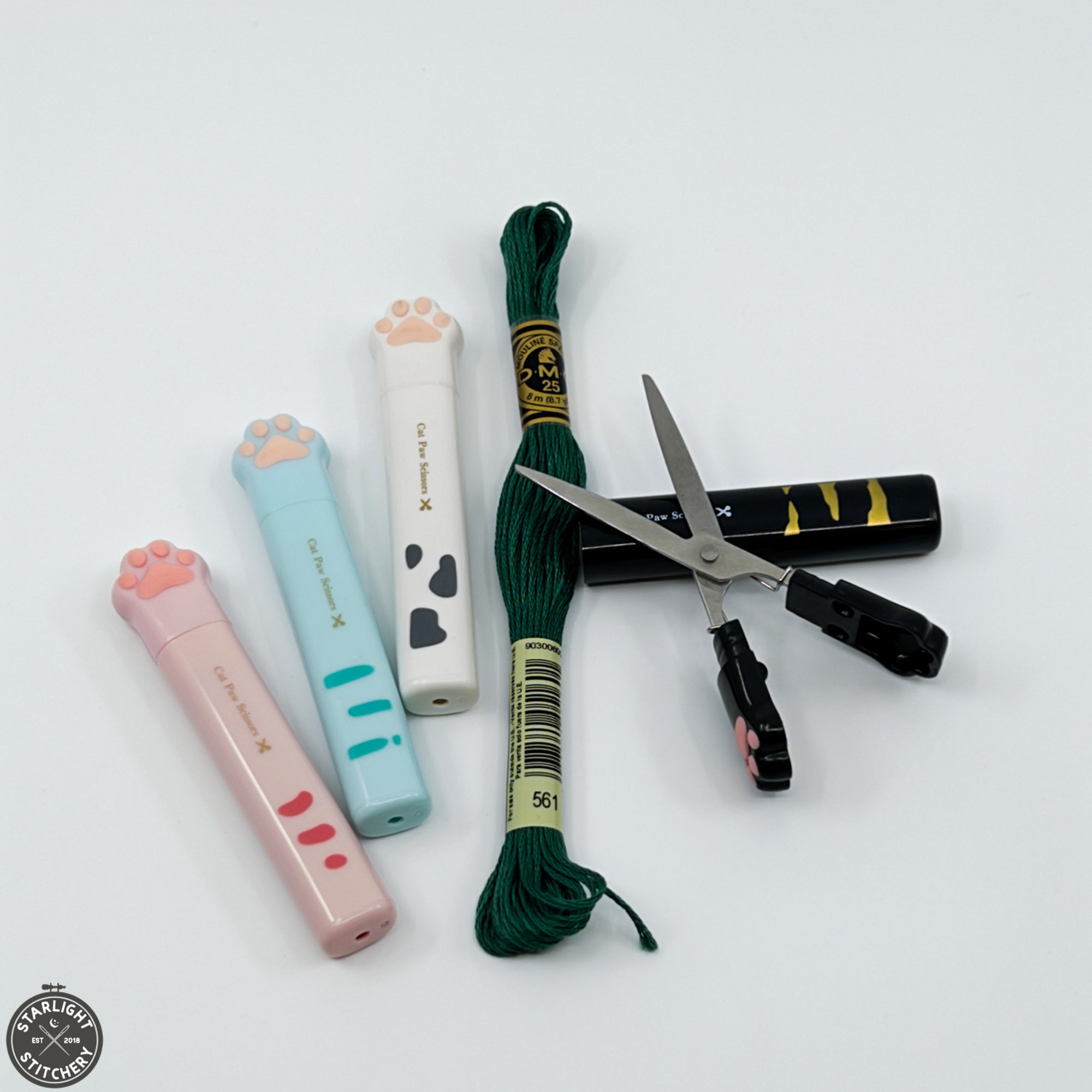 Cat Paw Embroidery Scissors