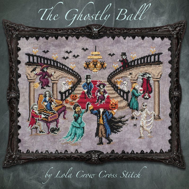The Ghostly Ball - Lola Crow Cross Stitch - Cross Stitch Pattern [Needlework Marketplace 2024]