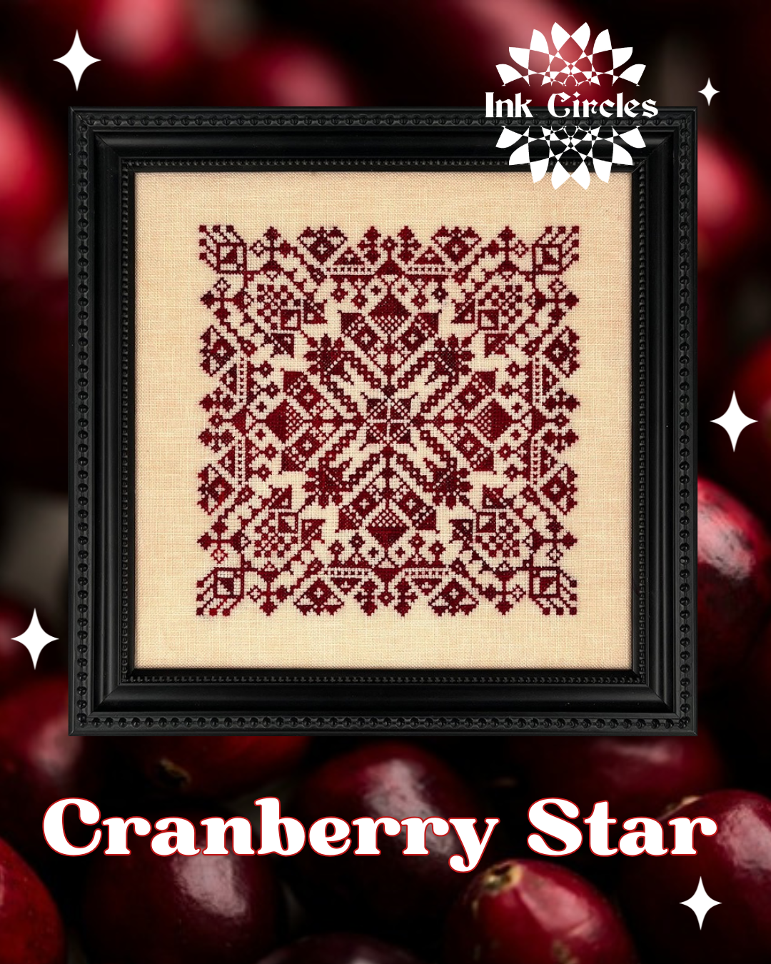 Cranberry Star - Ink Circles - Cross Stitch Pattern [Nashville 2026]