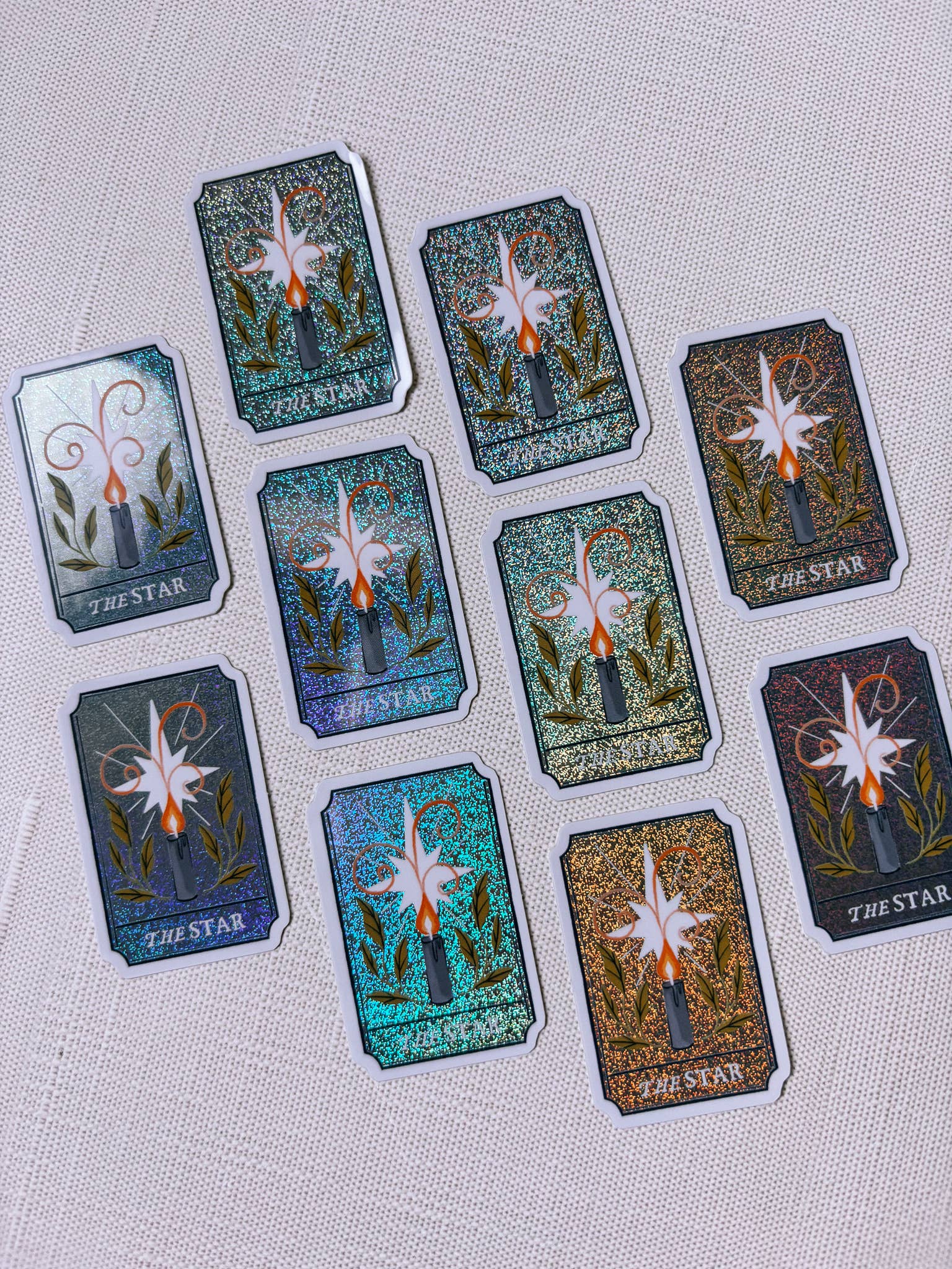 The Star Tarot Card Holographic Sticker - Lantern Print Co.