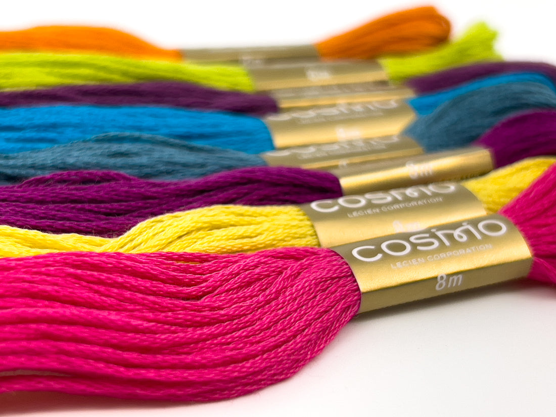 Cosmo Embroidery Floss Set Rainbow Embroidery Floss Collection