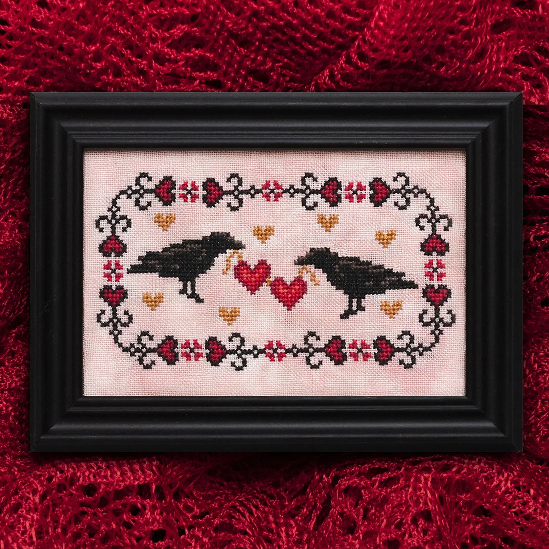 Crows in Love - Lola Crow Cross Stitch - Cross Stitch Pattern