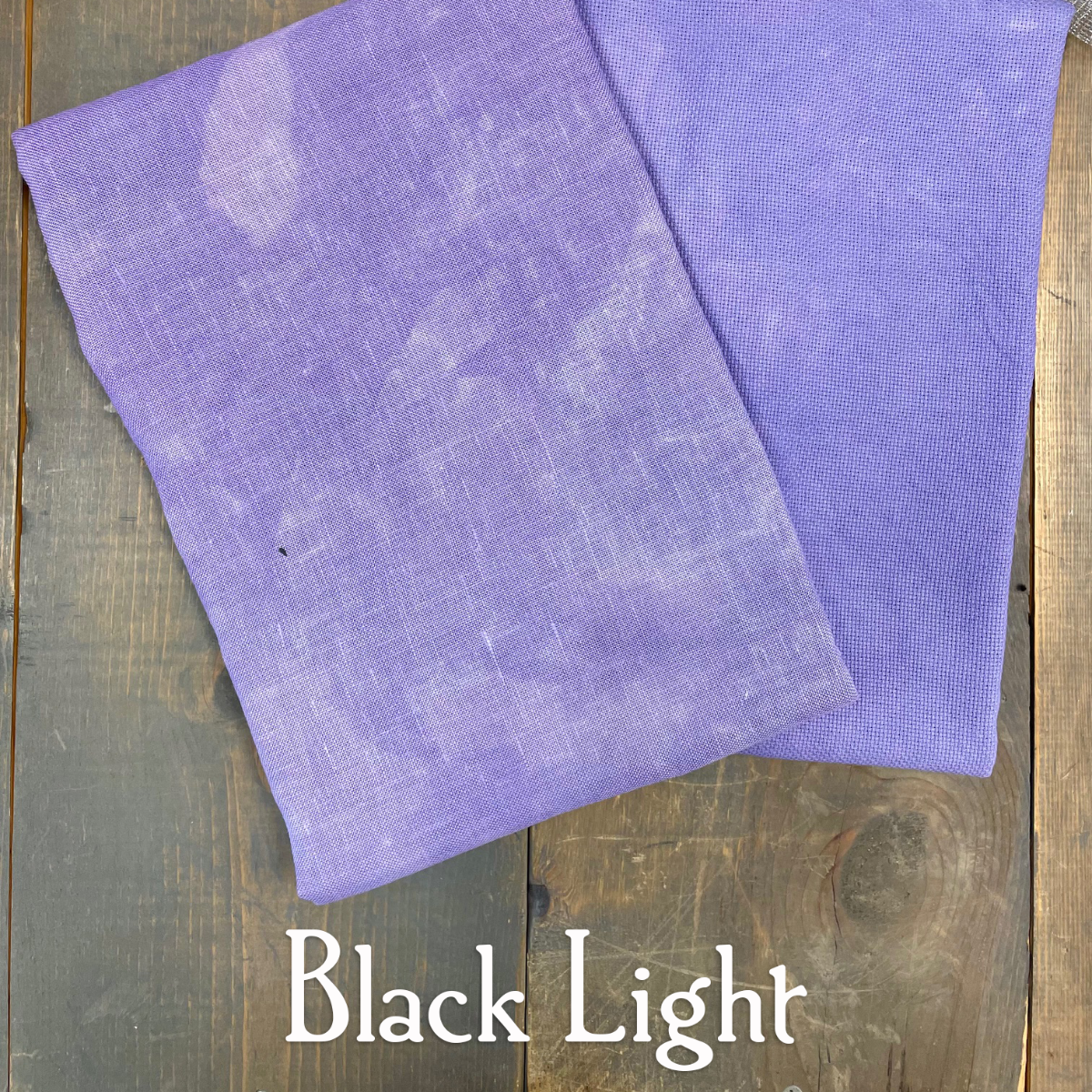 "Black Light" Forbidden Fiber Co. - Hand Dyed Cross Stitch Fabric