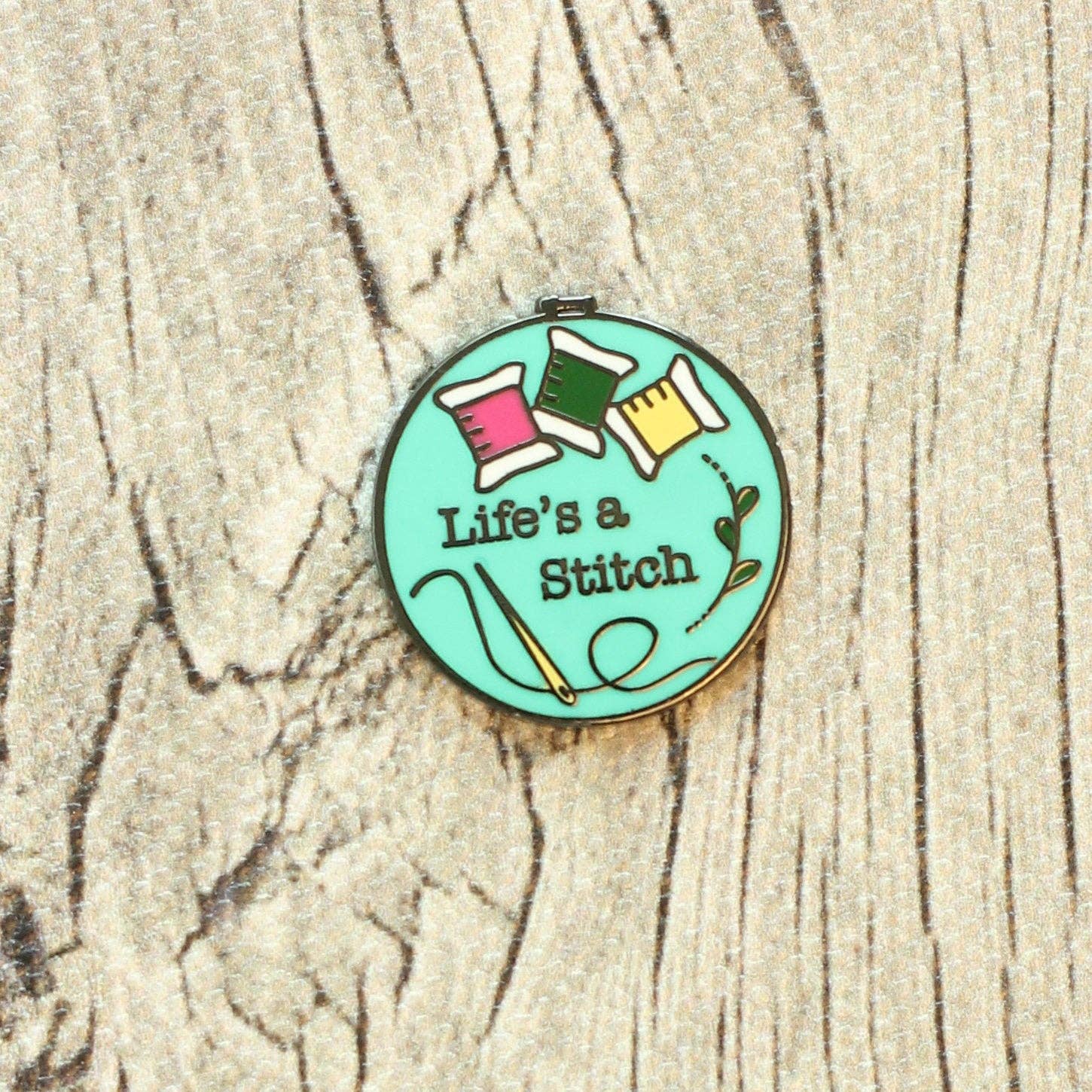 Life's a Stitch Magnetic Needle Minder - Snarky Crafter Designs
