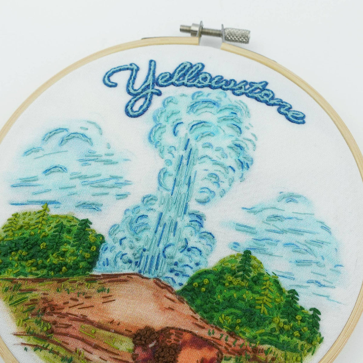 Yellowstone National Park Hand Embroidery Craft Kit