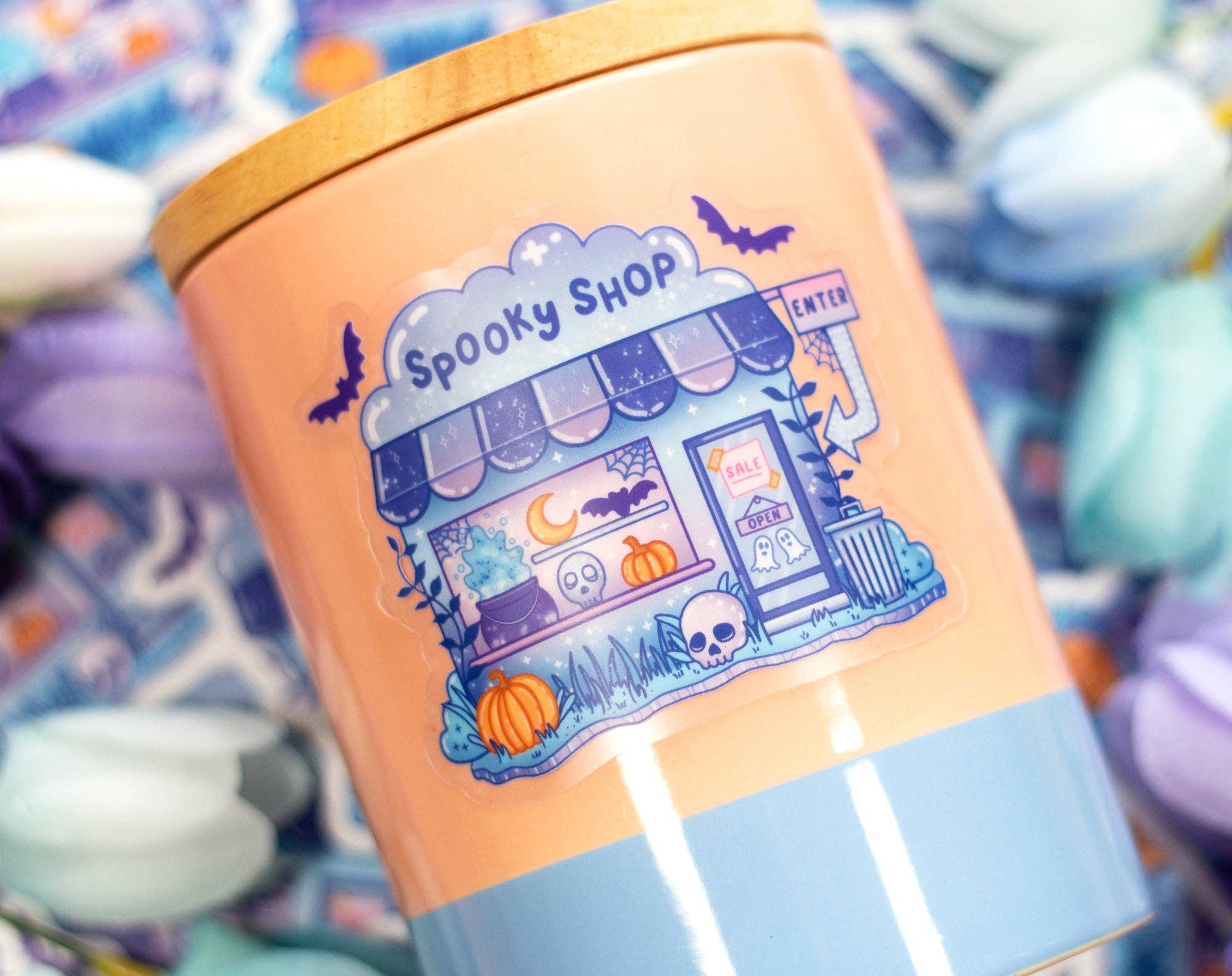 Spooky Shop Clear Sticker - Unicorn Eclipse