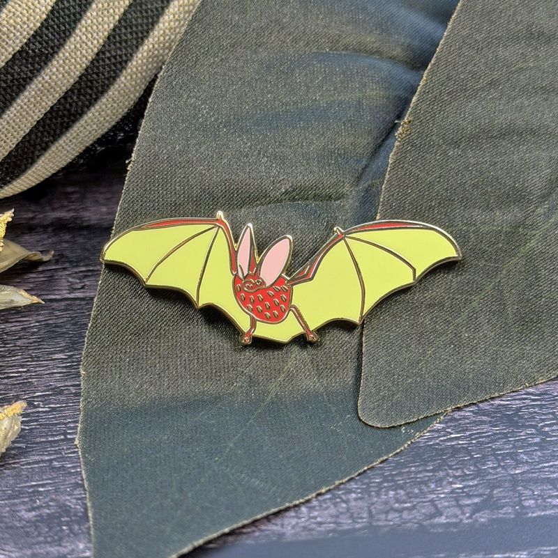 Strawberry Bat Needle Minder - The Stitch Crypt [Needlework Marketplace 2026]