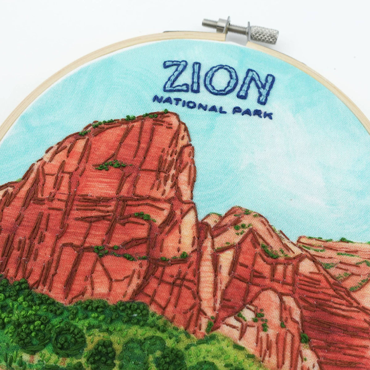 Zion National Park Hand Embroidery Craft Kit