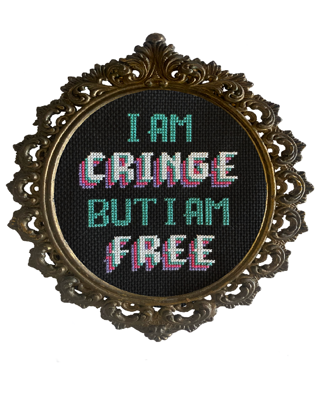 Cringe But Free Cross Stitch Kit - The Gloomy Gremlin