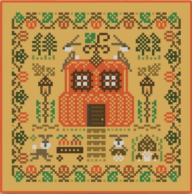 Bunnies & Pumpkin - Stitchy Princess - Cross Stitch Pattern [Nashville 2024 Exclusive]