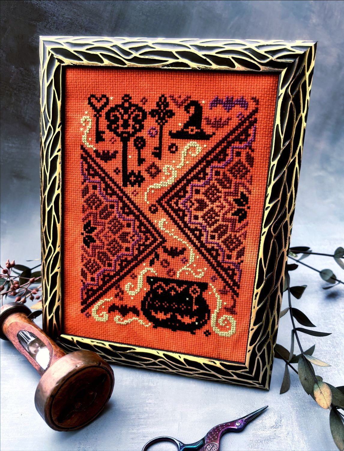 The Cauldron and the Key - Quaternion Creations - Cross Stitch Pattern [Needlework Marketplace 2026]