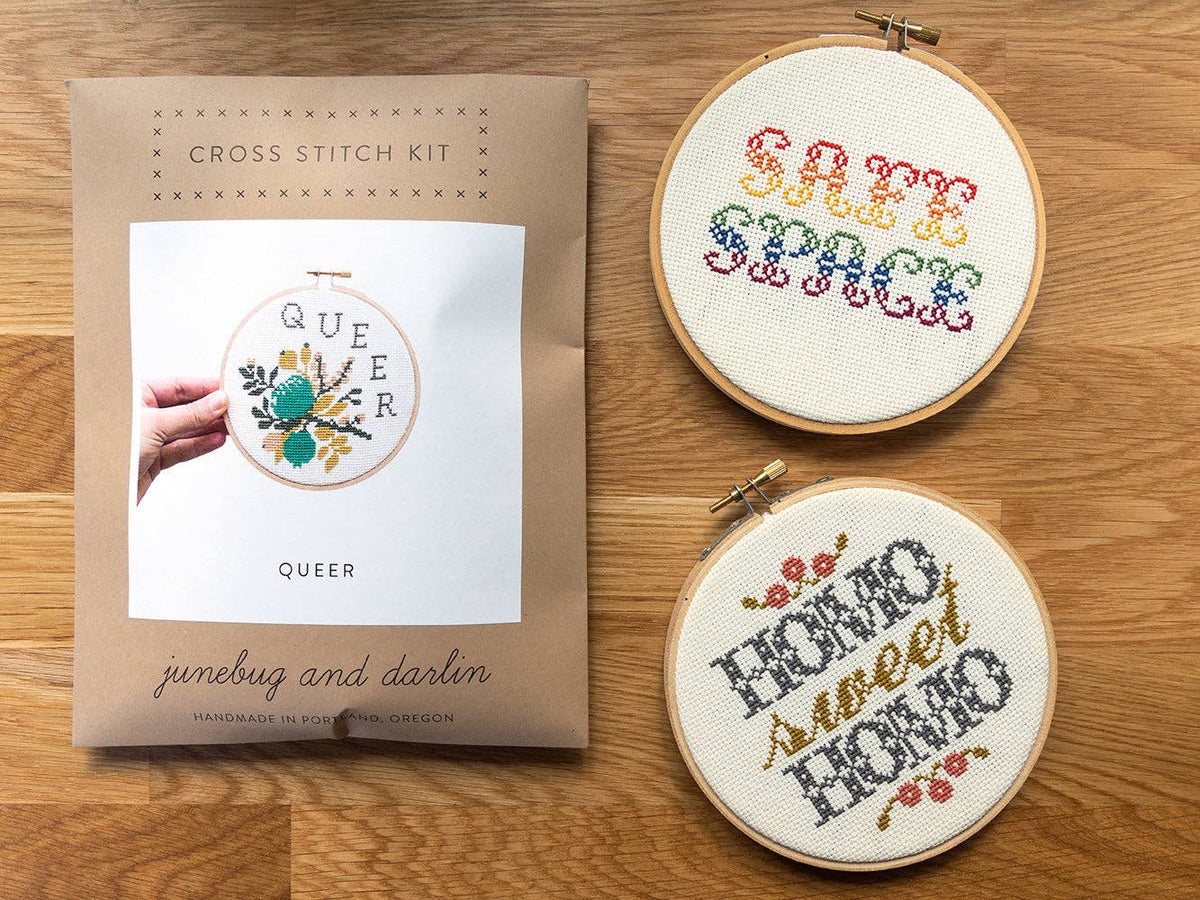 Homo Sweet Homo Cross Stitch Kit - Junebug & Darlin