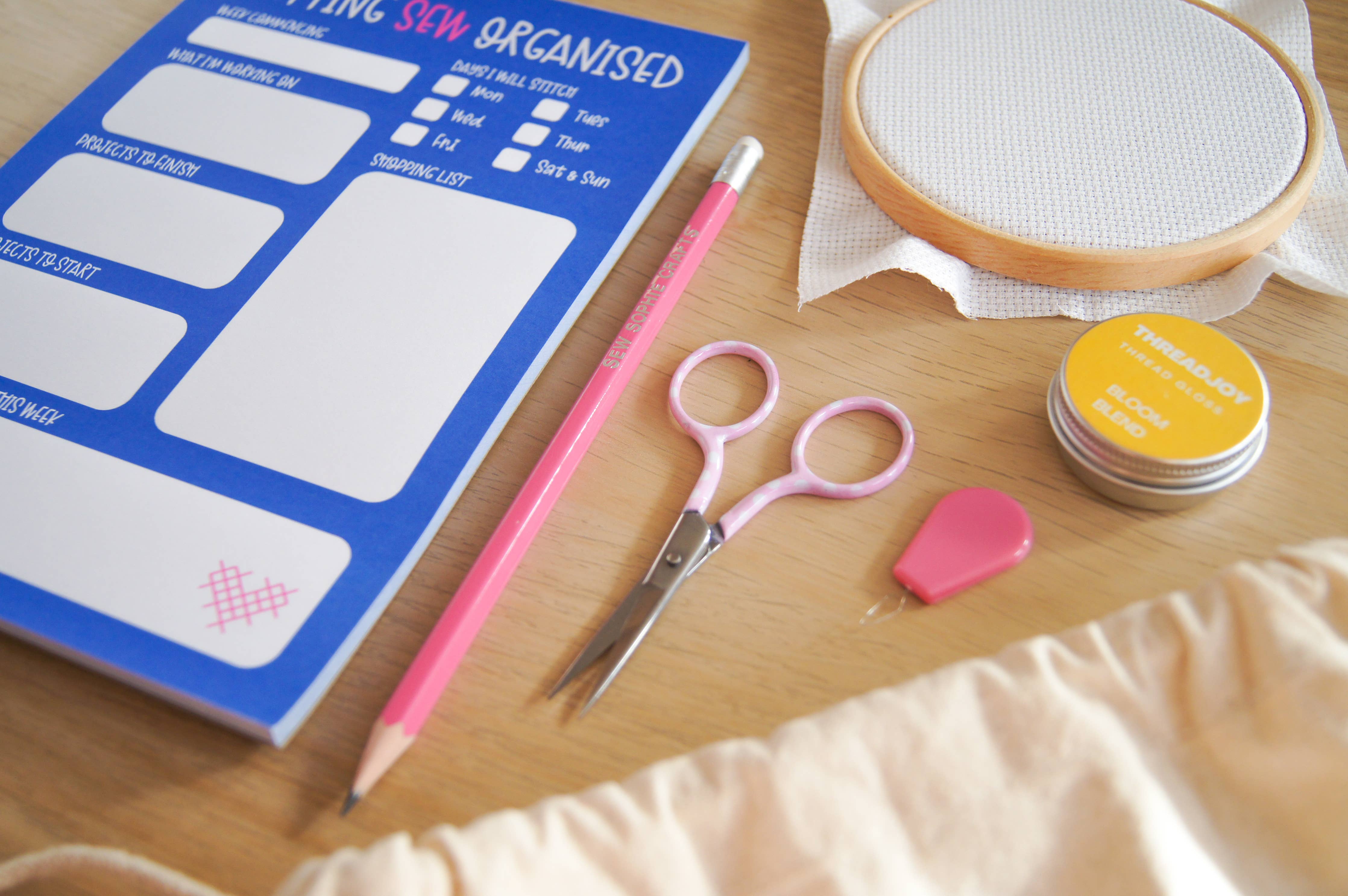 Cross Stitch Weekly Planner Pad - Sew Sophie Crafts