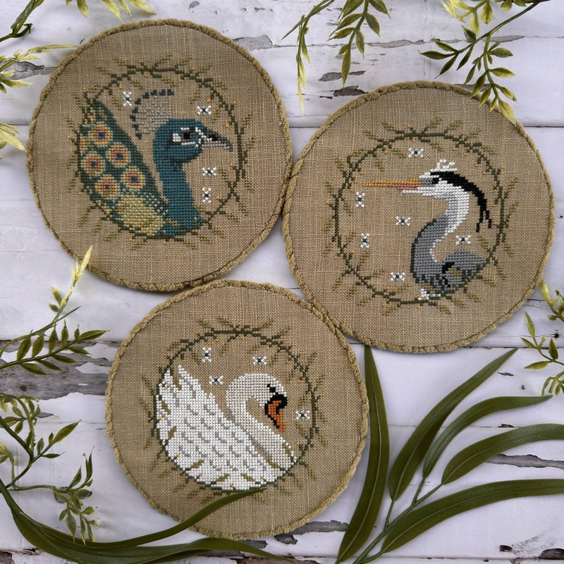 Elegant Birds Trio - PuntiniPuntini - Cross Stitch Pattern [Nashville 2026]