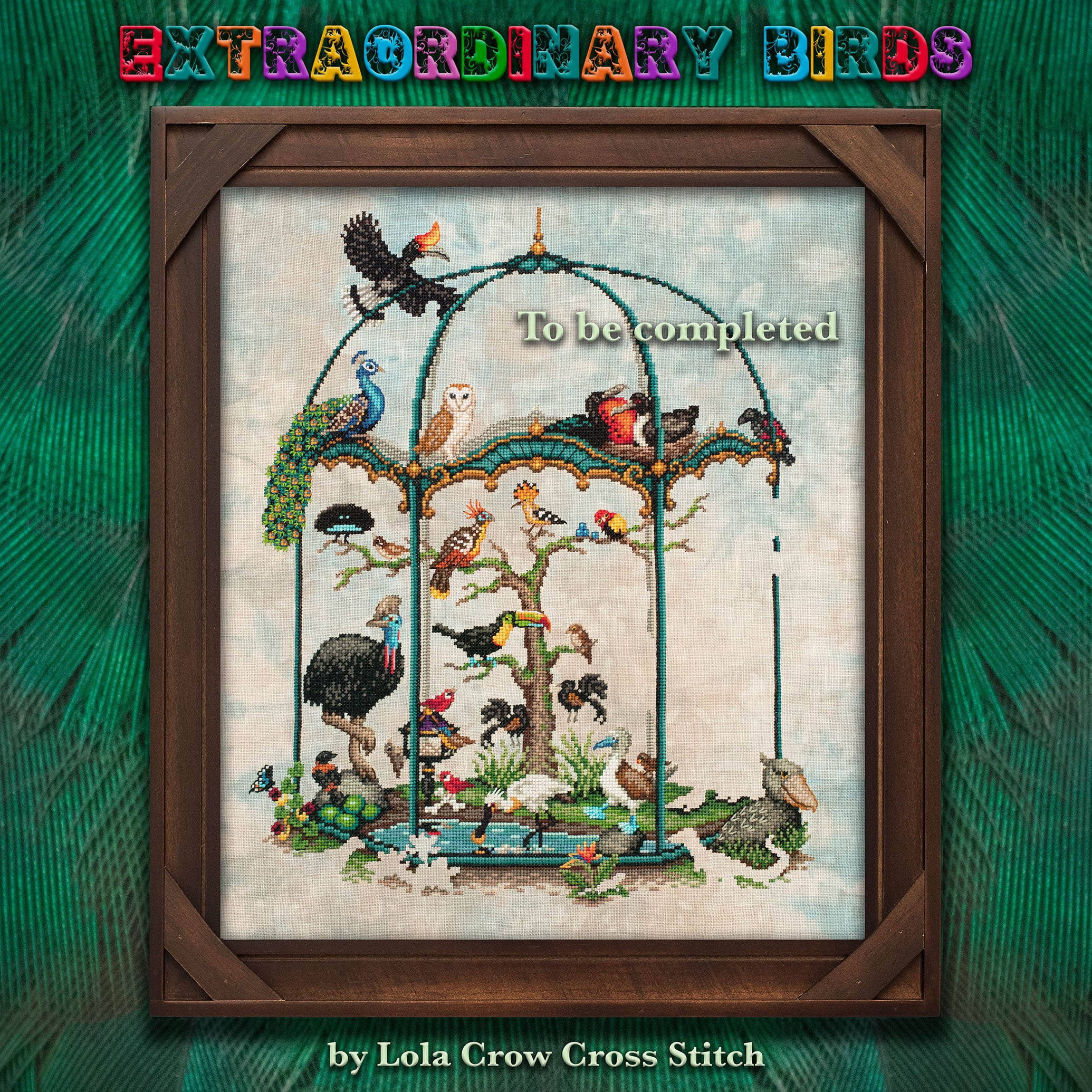Extraordinary Birds - Lola Crow Cross Stitch - Cross Stitch Pattern [Needlework Marketplace 2025]