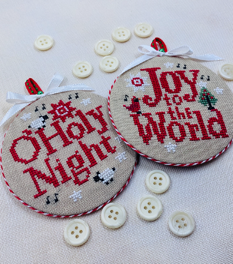 Joyful Christmas Ornaments 2025 - Stitches by Ethel - Cross Stitch Pattern [Needlework Marketplace 2025]
