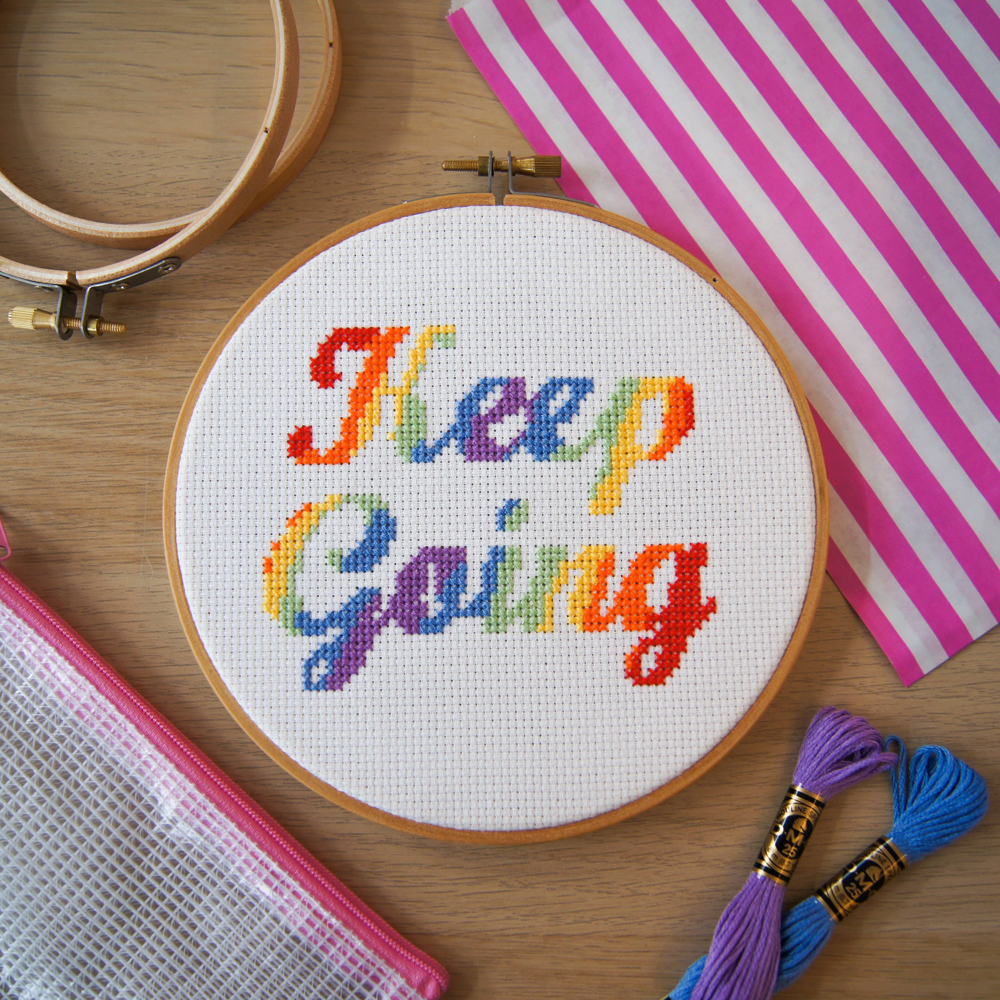 Keep Going 6" - Sew Sophie Crafts - Cross Stitch Kit
