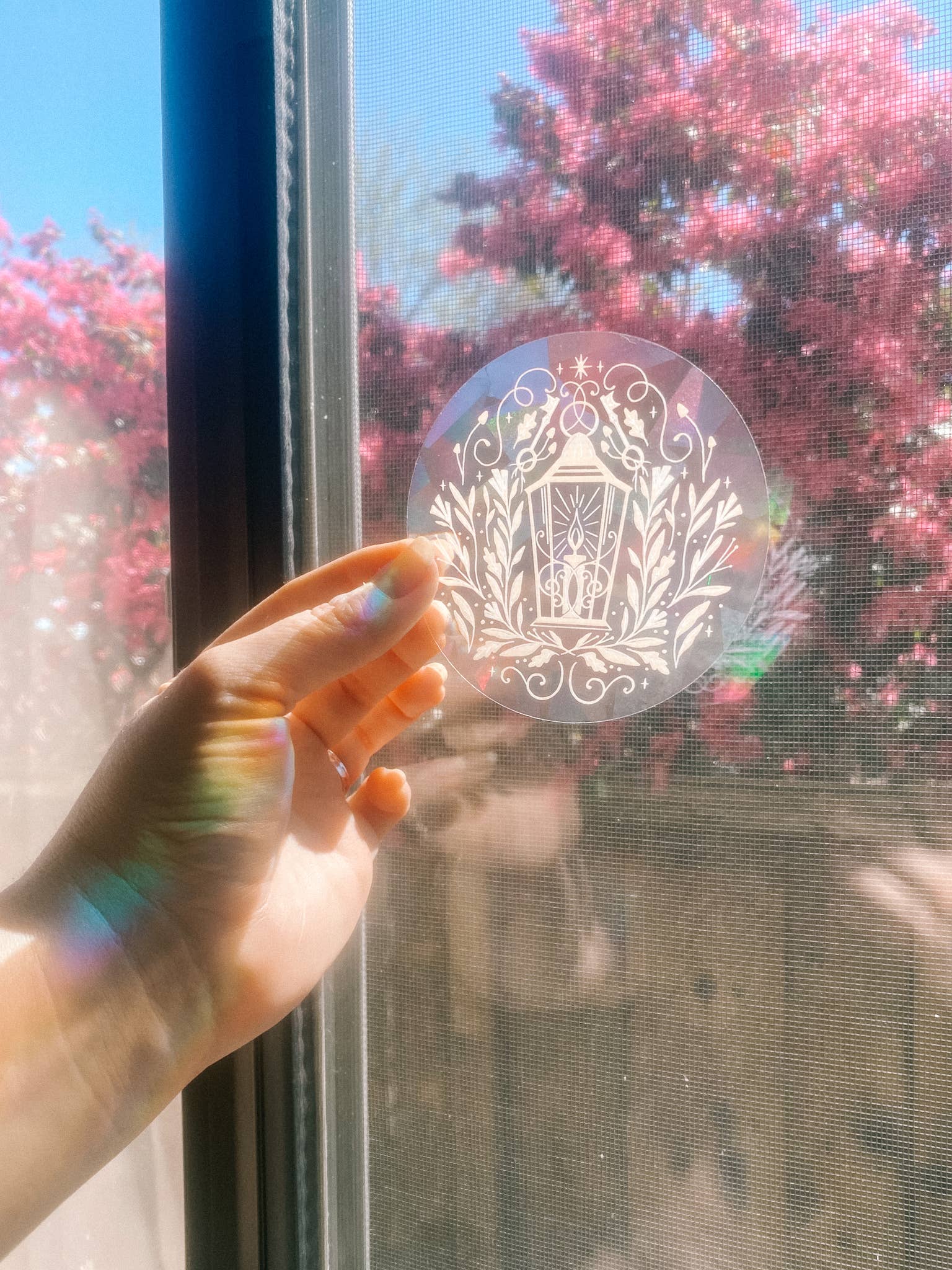 Lantern Suncatcher Window Decal - Lantern Print Co.