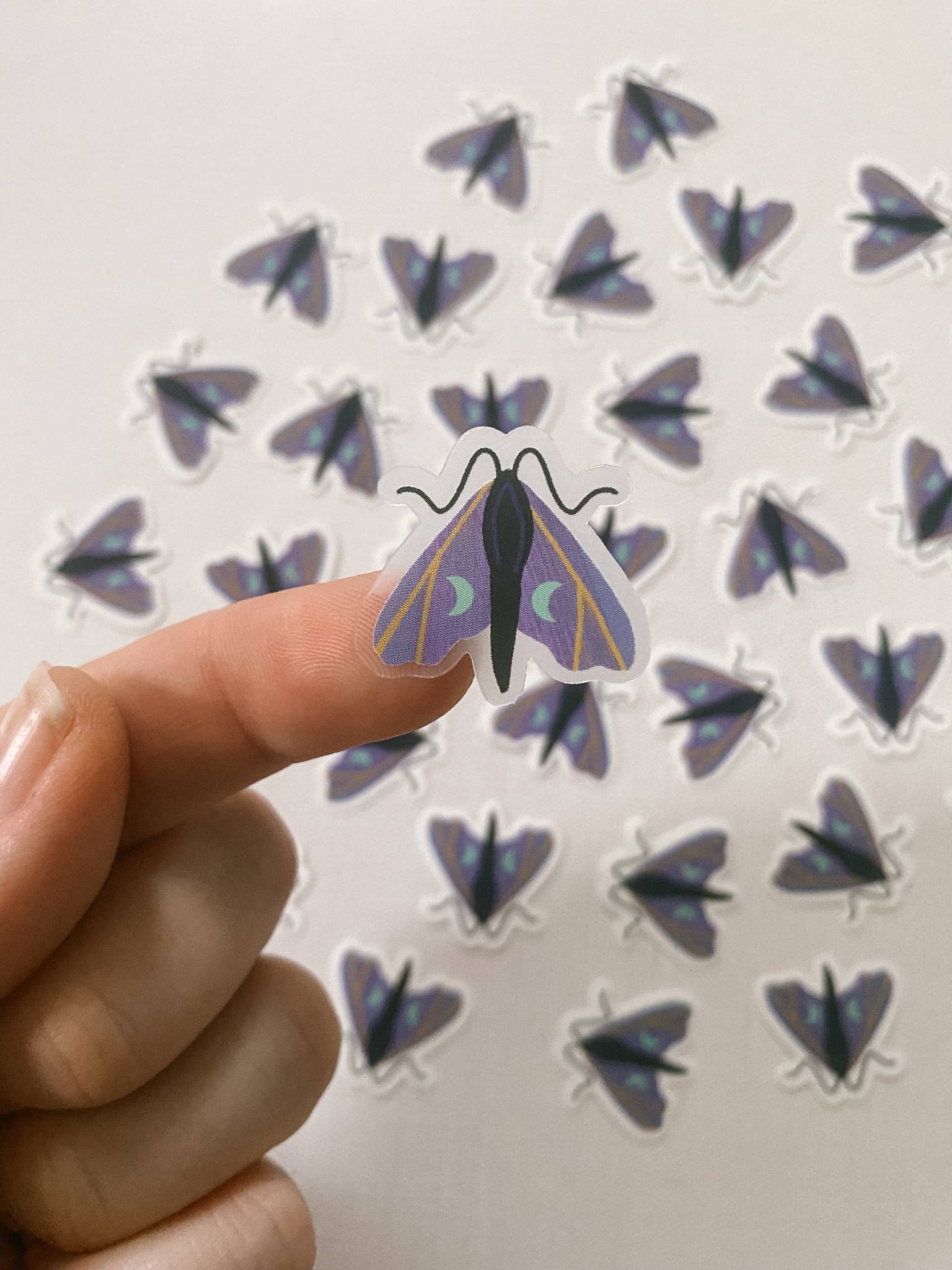 Magical Moth Mini Sticker - Lantern Print Co.