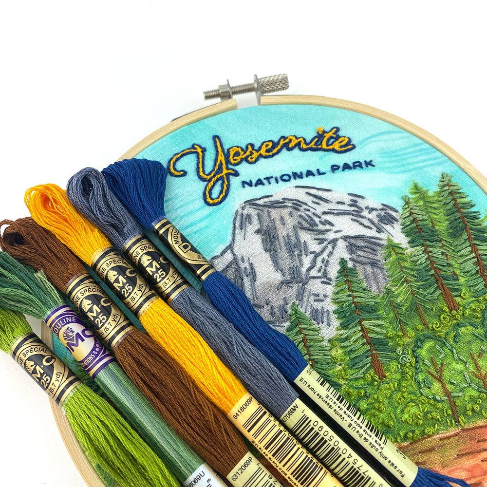 Yosemite National Park Hand Embroidery Craft Kit