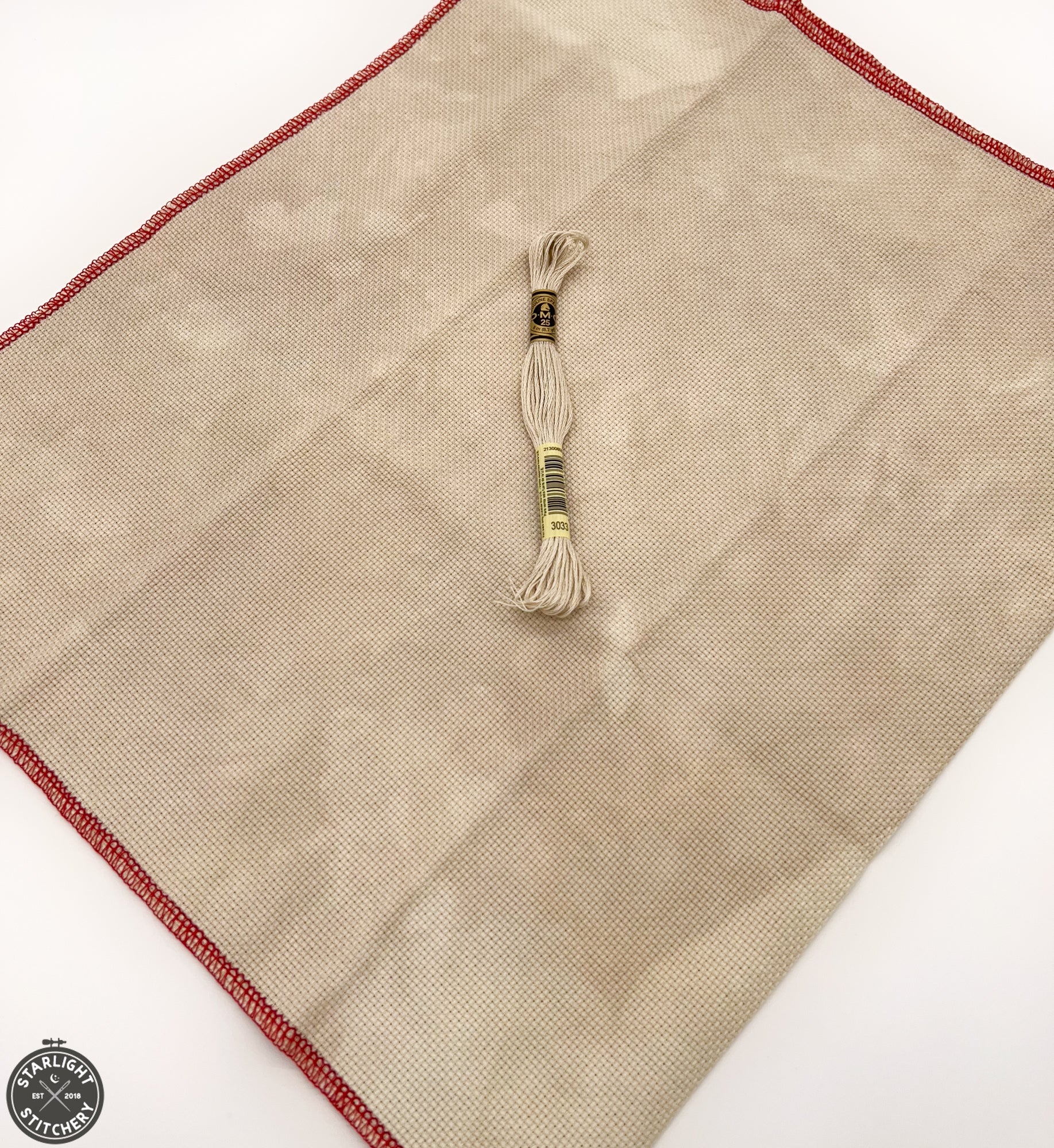 "Prehistoric" 14 ct Aida Forbidden Fiber Co. - Hand Dyed Cross Stitch Fabric