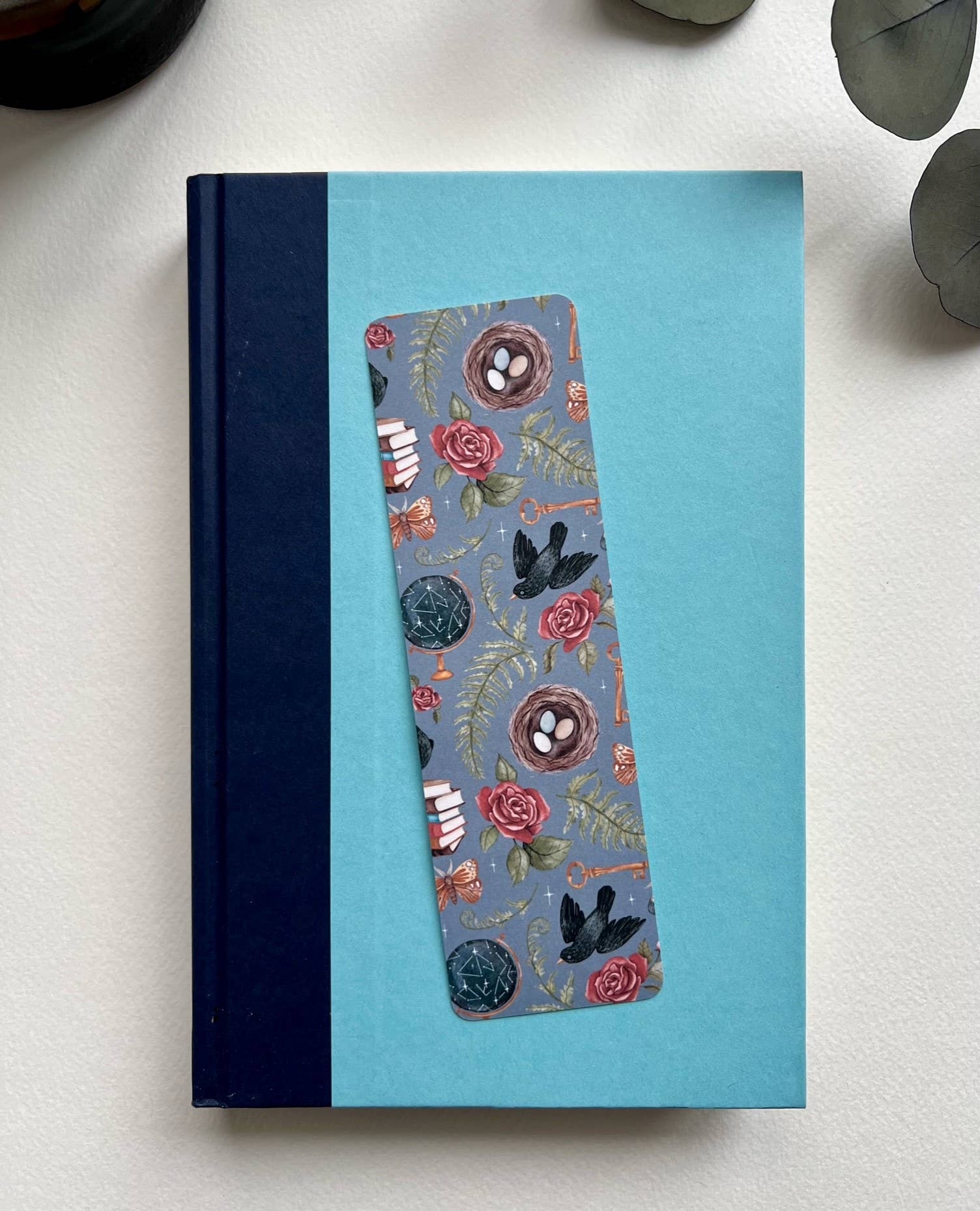 Dark Academia Bookmark - Fox & Fables - Stitch Box Vault