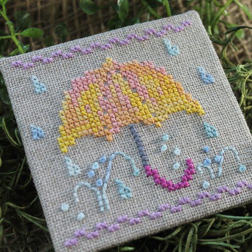 April (Little Spring Fling) - LuHu Stitches - Cross Stitch Pattern