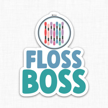 Floss Boss Sticker - Stitched Modern