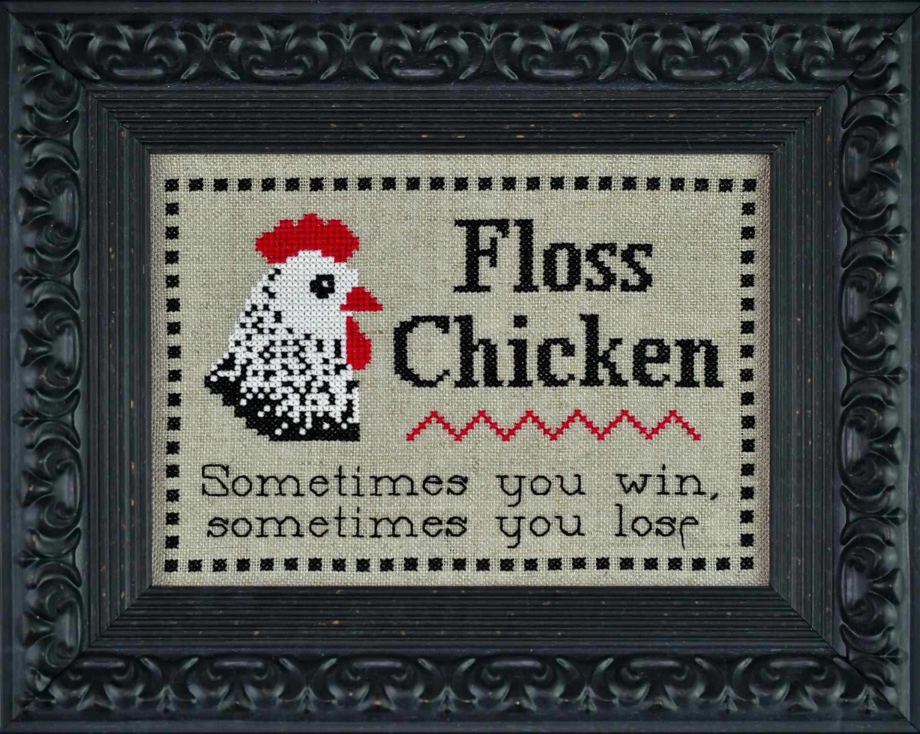 Floss Chicken - Noteworthy Needle - Cross Stitch Pattern