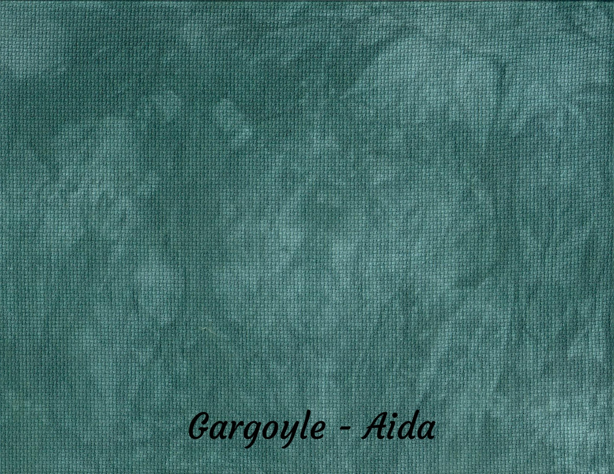 "Gargoyle" Hand Dyed Cross Stitch Fabric - Under the Sea Fabrics