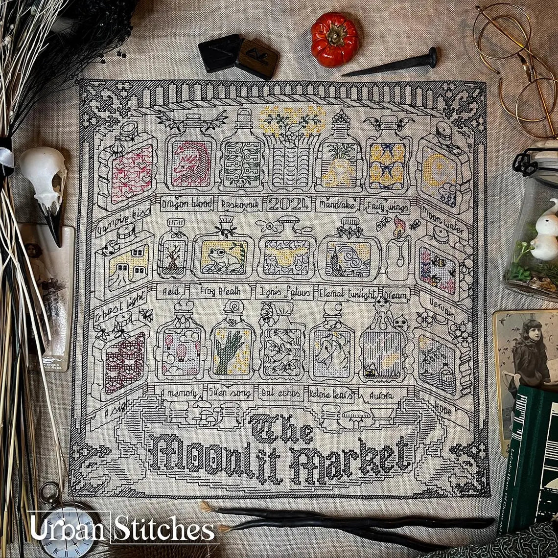 The Moonlit Market - Urban Stitches - Cross Stitch Pattern