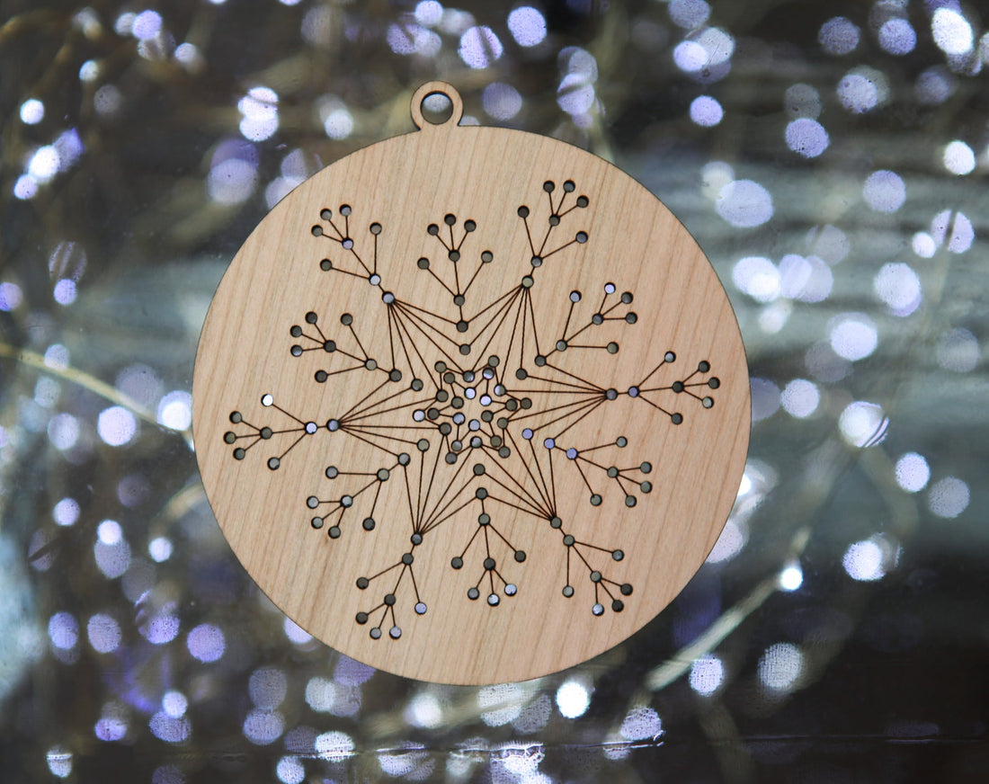Embroidery Snowflake Ornament - Sunrise Grove - The Stitch Box Vault
