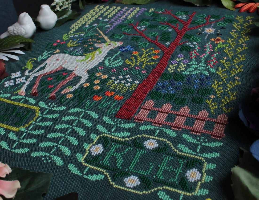 The Unicorn's Garden - Sprouting Lupine - Cross Stitch Pattern