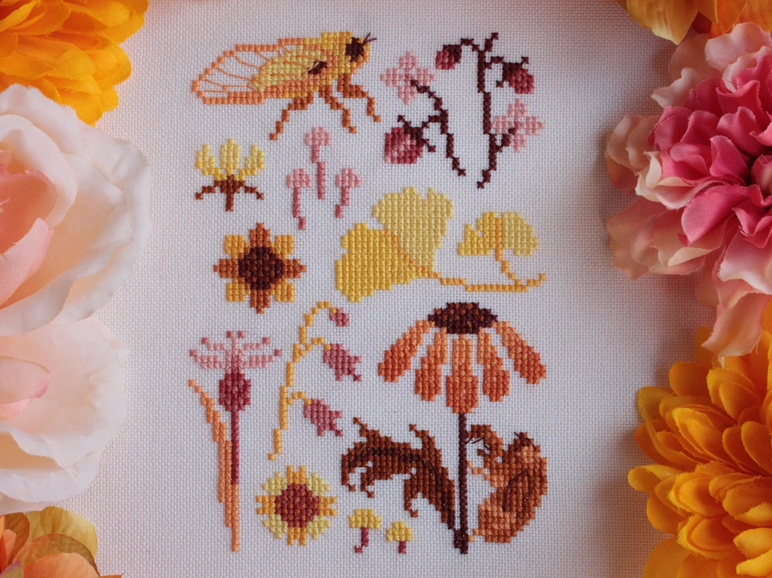Golden Hour Nature Walk - Sprouting Lupine - Cross Stitch Pattern