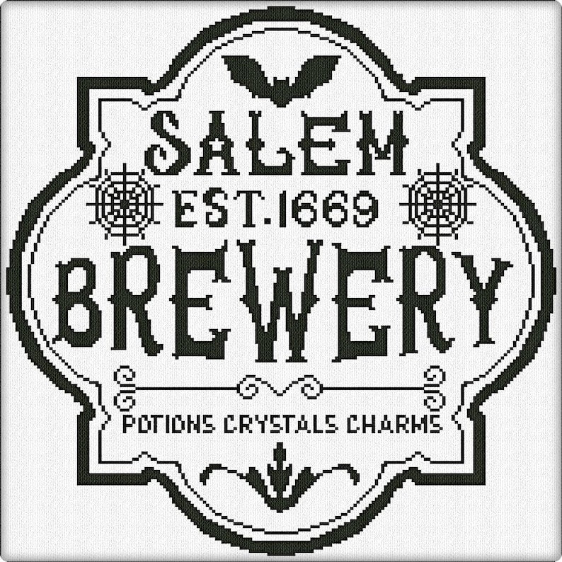 Salem Brewery - Alessandra Adelaide Needleworks - Cross Stitch Pattern