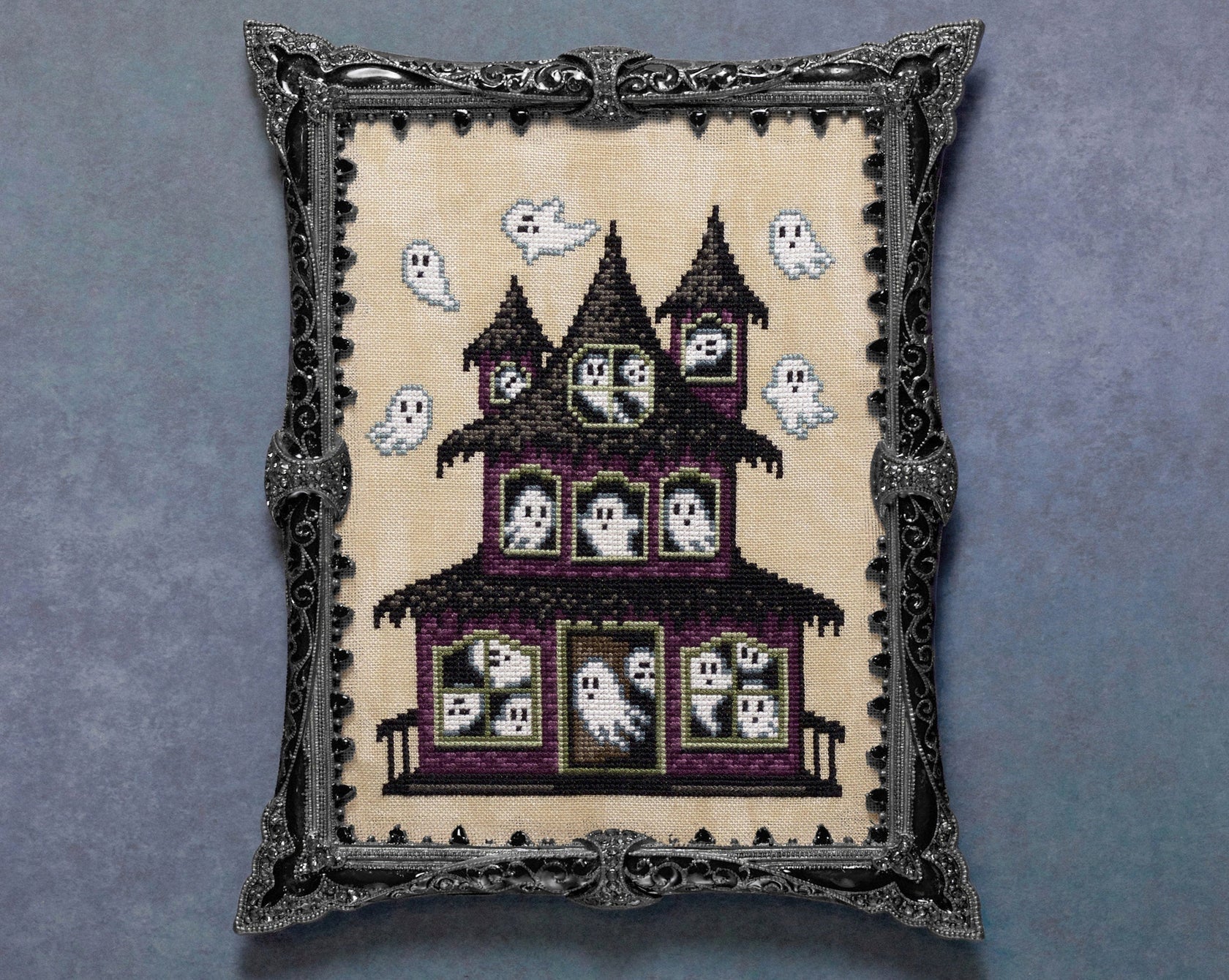 Happy Haunting - Lola Crow Cross Stitch - Cross Stitch Pattern