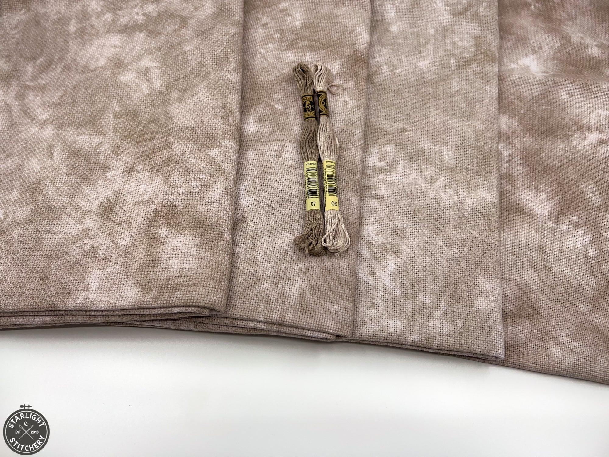 "Country Mile" Aida - Lapin Loops - Hand Dyed Cross Stitch Fabric