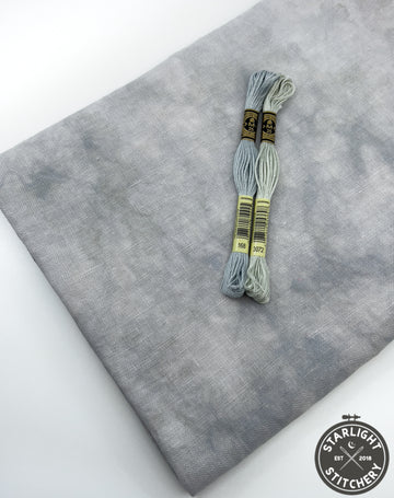 "Medusa's Gaze" Linen - Lapin Loops - Hand Dyed Cross Stitch Fabric