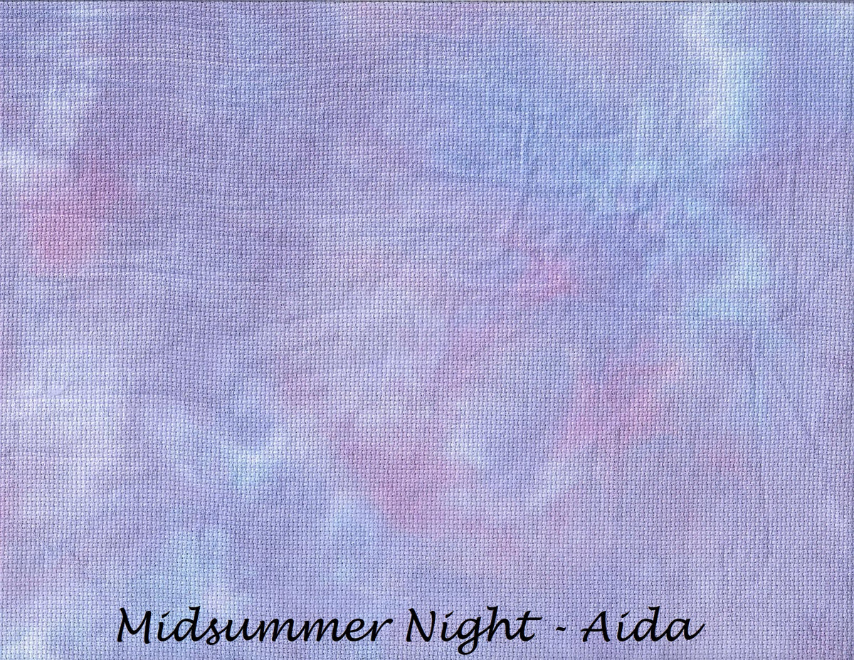 "Midsummer Night" Hand Dyed Cross Stitch Fabric - Under the Sea Fabrics