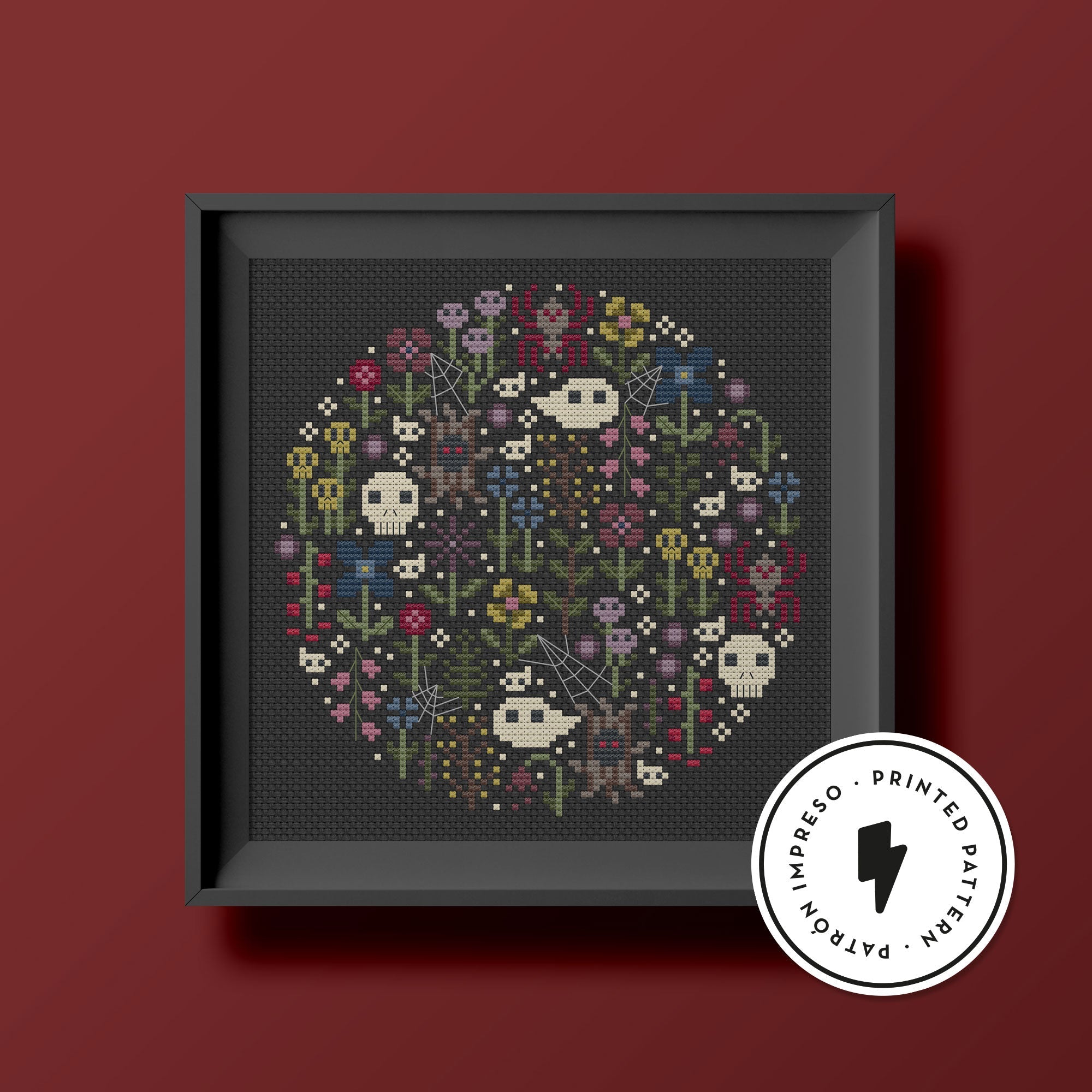 Mini Haunted Garden - Una Buena Pieza - Cross Stitch Pattern