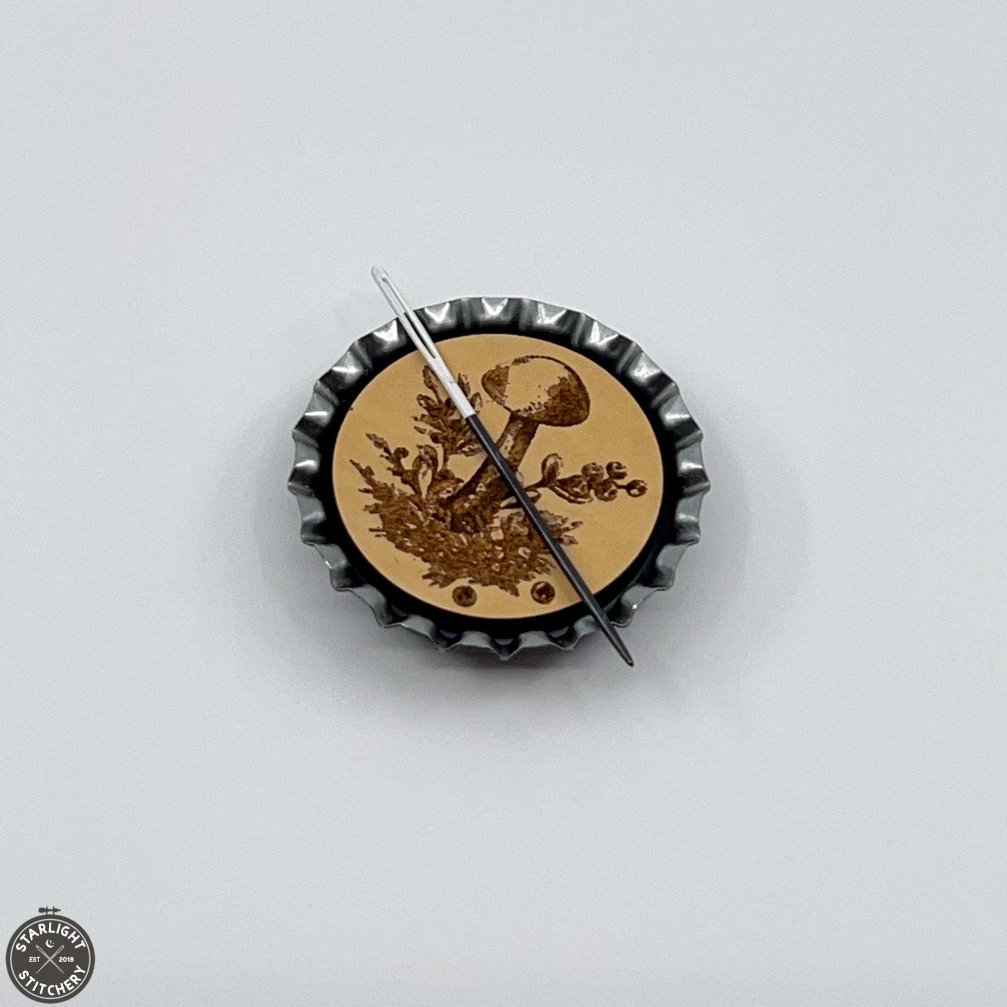 Mushroom Needle Minder - Sunrise Grove - Stitch Box Vault