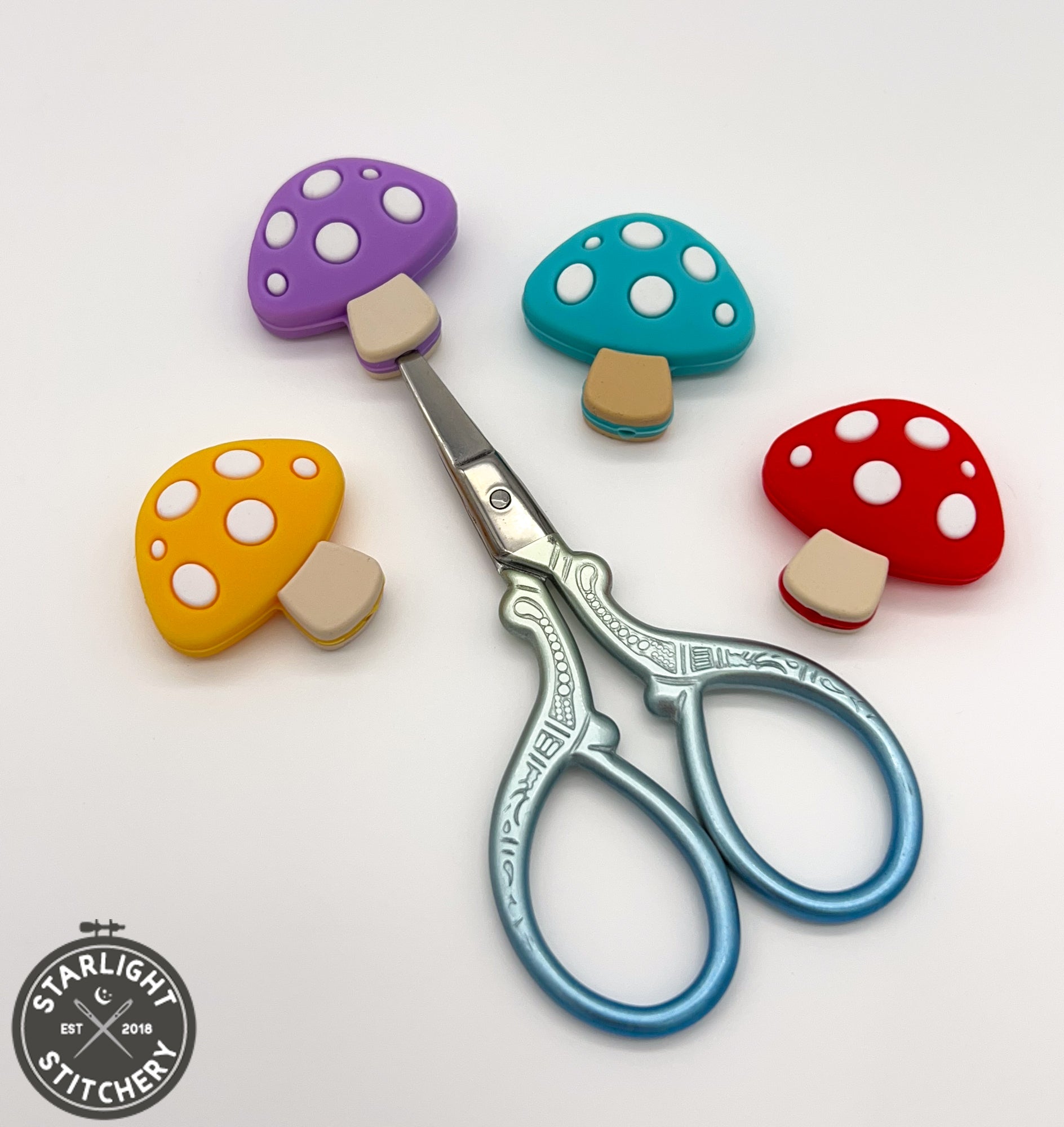 Mushroom Point Protectors for Embroidery Scissors - Cross Stitch Notions