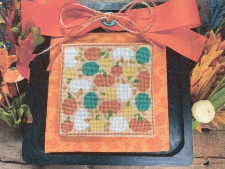 October: Pumpkins All Piled Up - Ladybug Stitches - Cross Stitch Pattern