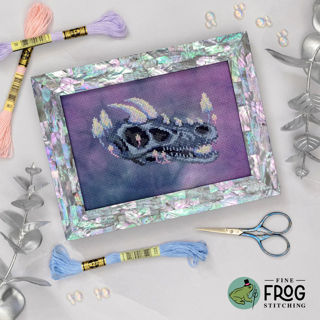 Opal Dragon - Fine Frog Stitching - Cross Stitch Pattern