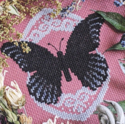 Ornate Great Mormon Butterfly - StitchSprout Cross Stitch - Cross Stitch Pattern