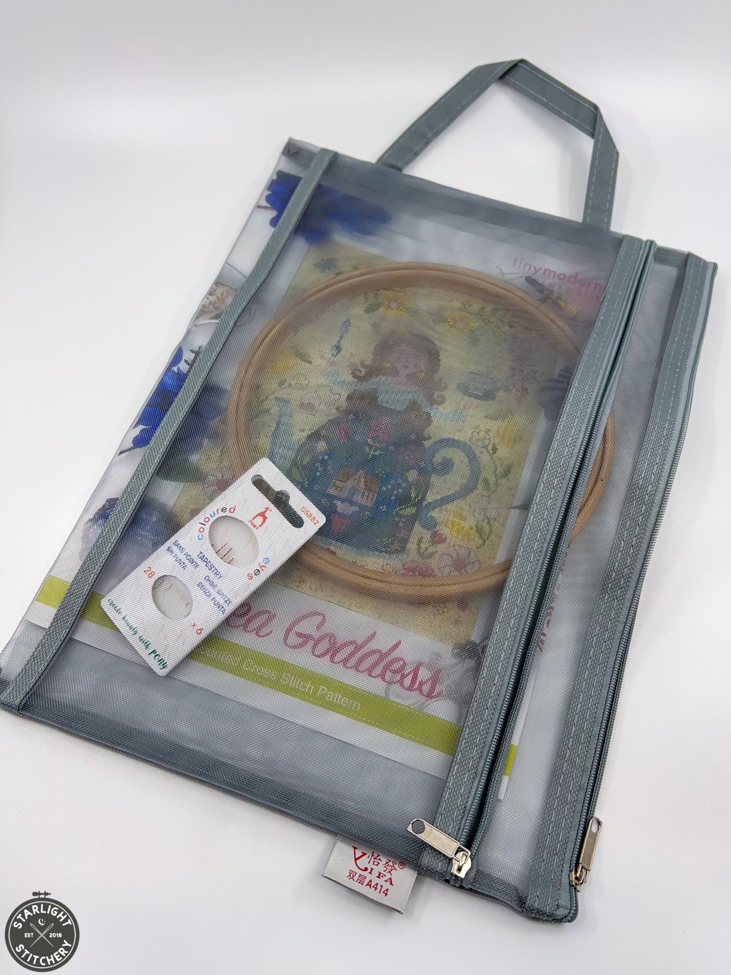 Muted Project Bags - Cross Stitch Notions