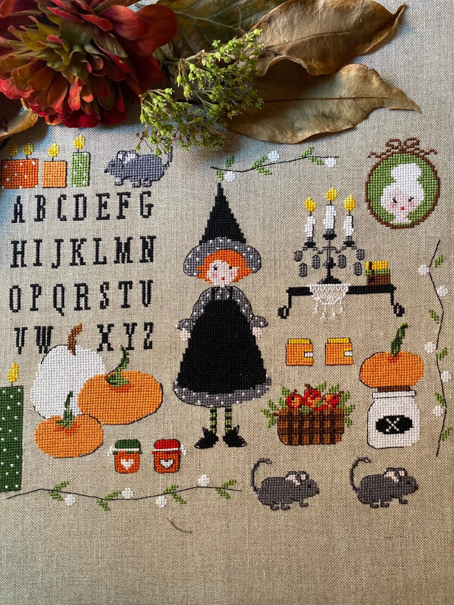 Potions, Spells, and Pumpkin Jams - Lilli Violette - Cross Stitch Pattern