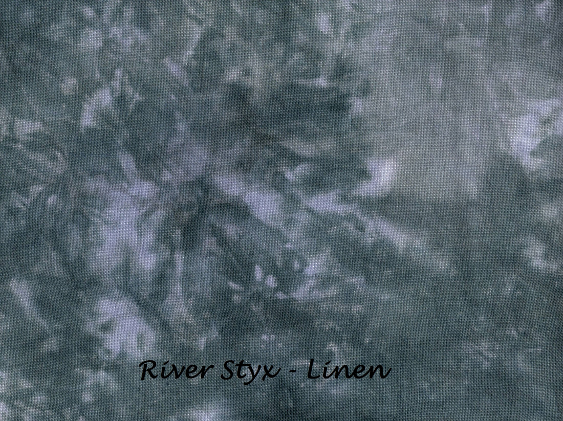"River Styx" Hand Dyed Cross Stitch Fabric - Under the Sea Fabrics
