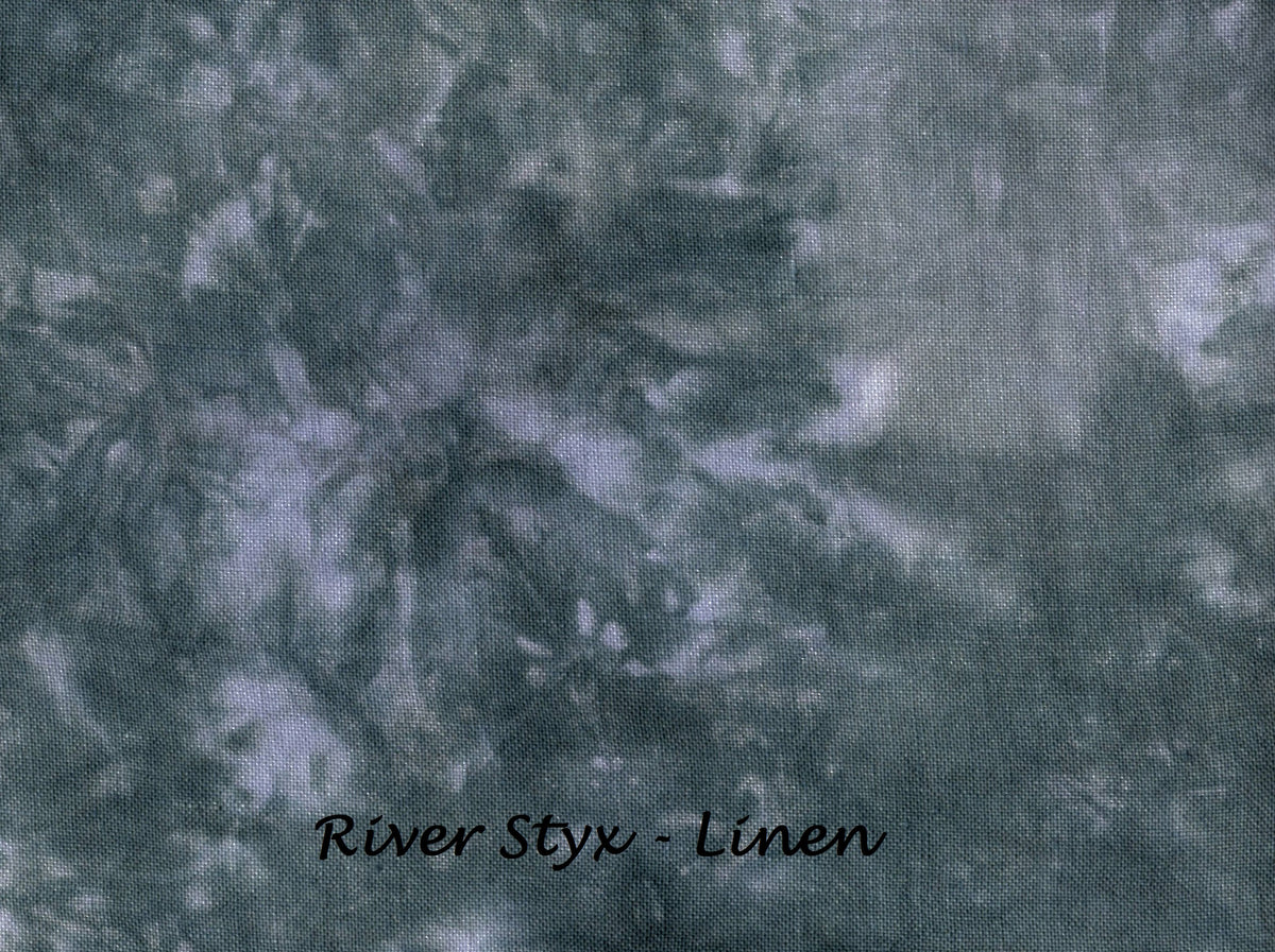 "River Styx" Hand Dyed Cross Stitch Fabric - Under the Sea Fabrics