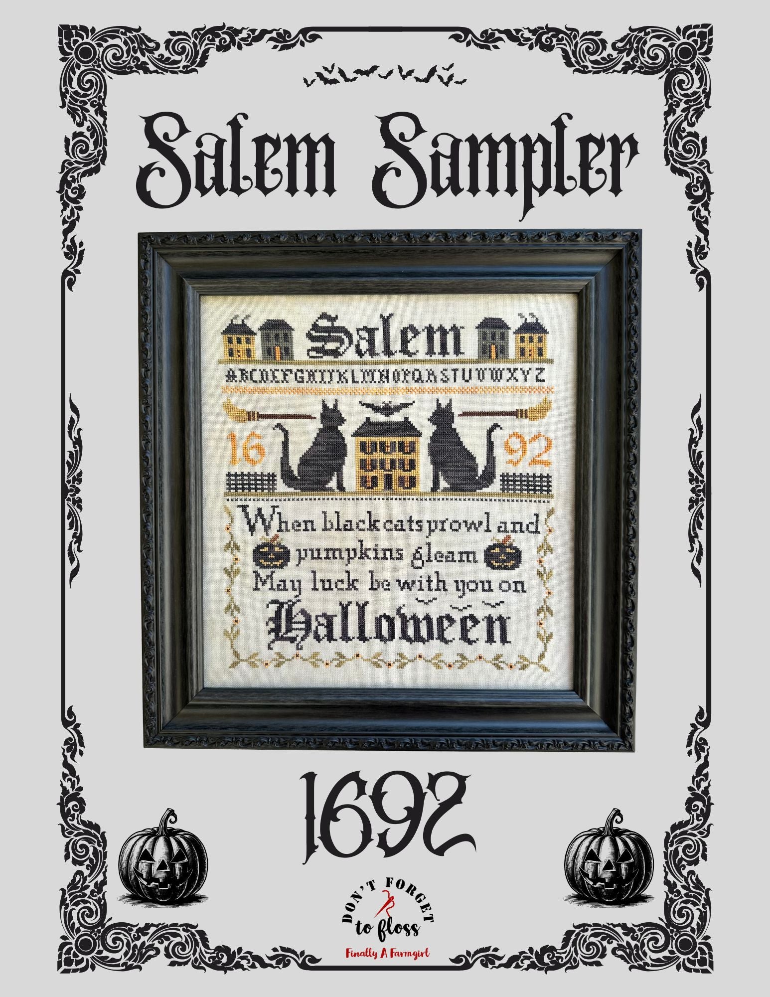 Salem Sampler 1692 - Finally a Farmgirl - Cross Stitch Pattern